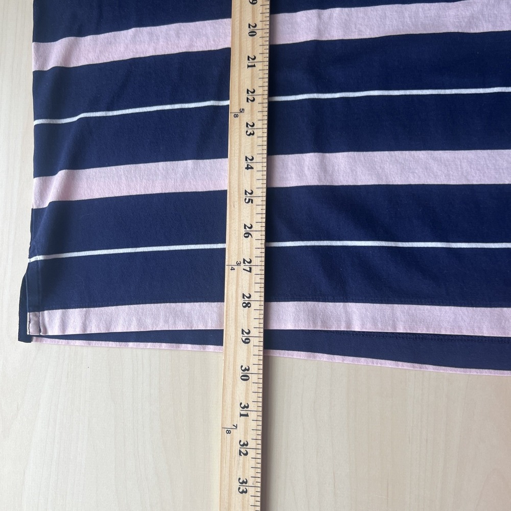 Polo Golf Ralph Lauren Men's XL Navy/Pink Striped 100% Pima Cotton - Picture 5 of 6